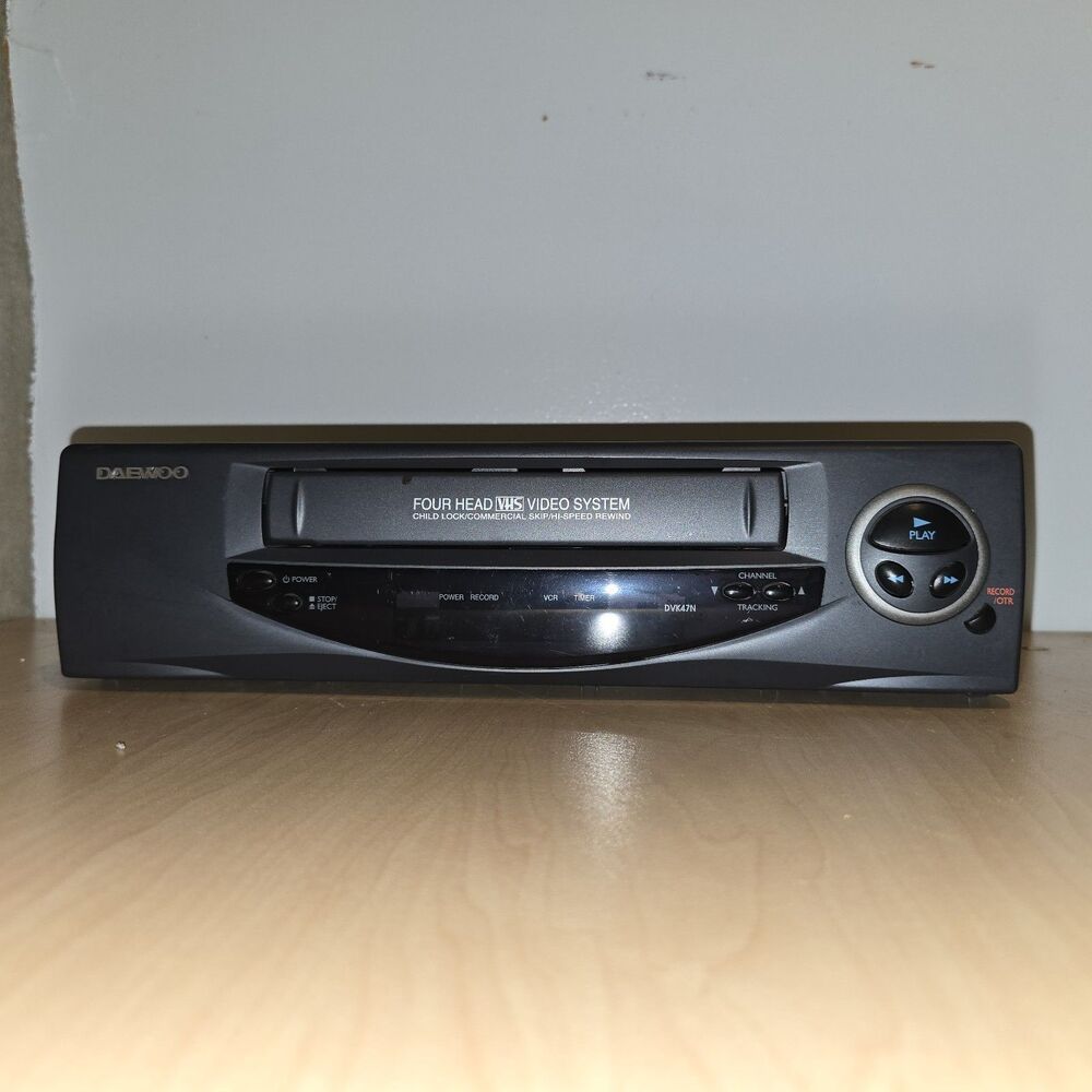 Tested Working Daewoo DV-K47N VHS VCR 4 Head Video Cassette Recorder